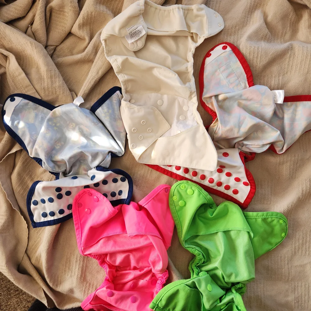 Lot Of 5 Cloth Diaper Covers